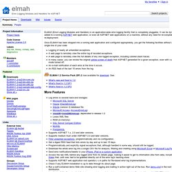 elmah - Error Logging Modules and Handlers for ASP.NET Google Co