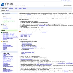 elmah - Error Logging Modules and Handlers for ASP.NET