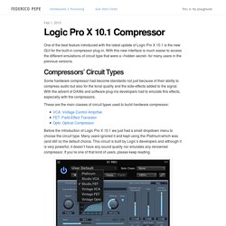 Logic Pro X 10.1 Compressor explained