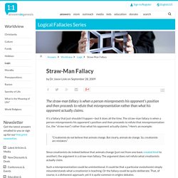 Logical Fallacies: Straw-Man Fallacy