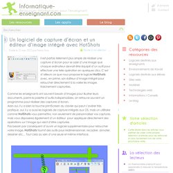 Logiciel de capture d'écran et éditeur d'image intégré avec HotShots