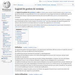 Logiciel de gestion de versions