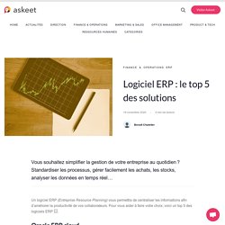 Logiciel ERP : le top 5 des solutions