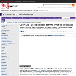 Open ERP. Le logiciel libre comme levier de croissance