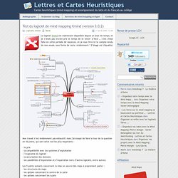 » Test du logiciel de mind mapping Xmind (version 3.0.2) - Lettres et Cartes Heuristiques