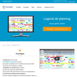 Logiciel de gestion de planning : PlanningPME