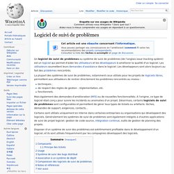 Suivi problème - Wiki