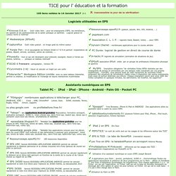 logiciels,tice,assistant numeriques,tablette,IPad