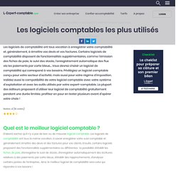 Les logiciels comptables les plus utilisés