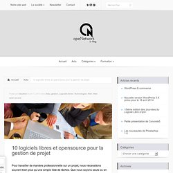 10 logiciels libres et opensource pour la gestion de projet