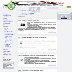 [Site Disciplinaire EPS Créteil] Logiciels pour l'EPS