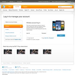 AT&T Account Management - View & Pay Your Bill, Upgrade Features & Services