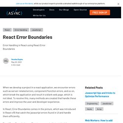 React Error Boundaries · LoginRadius Engineering