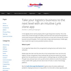 Take your logistics business to the next level with an intuitive Lynk clone app - shortkro
