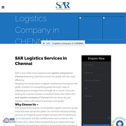 Logistics Company in Chennai