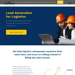 Logistics Lead Generation - Logistics Sales Leads - Callbox