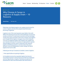 Why Choose A Career in Logistics & Supply Chain - 10 Reasons - Institute of Supply Chain Management