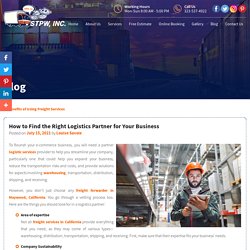 How to Find the Right Logistics Partner for Your Business