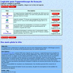 Logitron - logiciels éducatifs pour le français