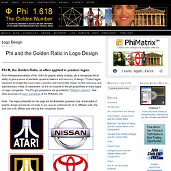 Product logos and design based on Phi