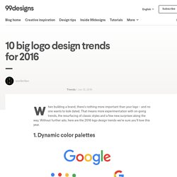 Les 10 grandes tendances logo de 2016 - The Creative Edge