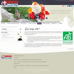 Le logo AB - Savoie Yaourt, yaourts au lait de Savoie et yaourts bio