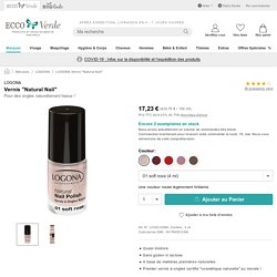 LOGONA Vernis "Natural Nail" - Boutique en ligne Ecco Verde
