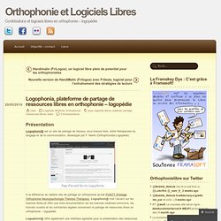 Logophonia, plateforme de partage de ressources libres en orthophonie – logopédie
