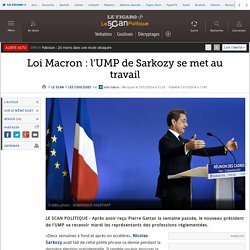 Loi Macron : l'UMP de Sarkozy se met au travail