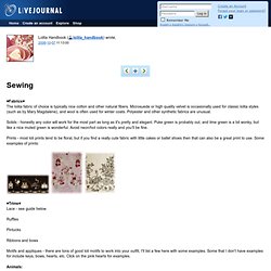 lolita_handbook: Sewing