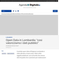Open Data in Lombardia: “così valorizziamo i dati pubblici”