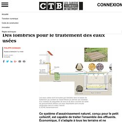 Des lombrics pour le traitement des eaux usées - Cahiers Techniques du Bâtiment (CTB)