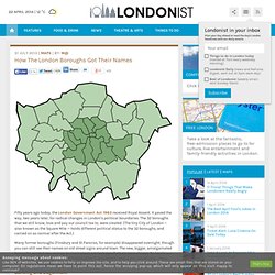 How The London Boroughs Got Their Names