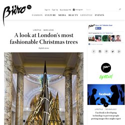 A look at London's most fashionable Christmas trees