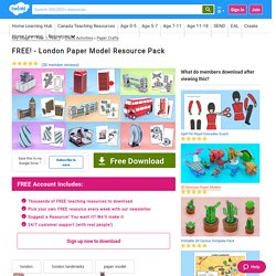 FREE! - London Paper Model Resource Pack (teacher made)