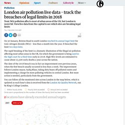London air pollution live data – where will be first to break legal limits in 2018?