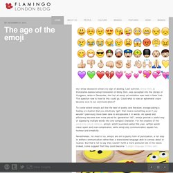 The age of the emoji