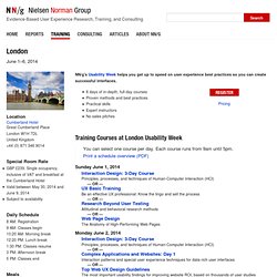 London registration for Usability Week 2012