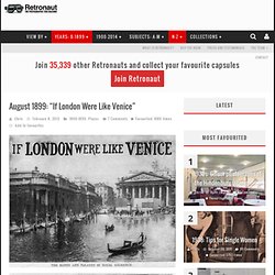 “If London Were Like Venice”, 1899