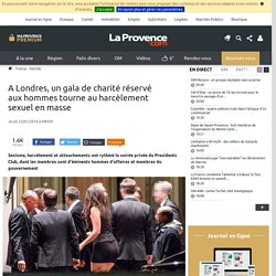 A Londres, un gala réservé aux hommes tourne au harcèlement sexuel