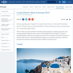 Lonely Planet's Best in Europe 2014 - Lonely Planet