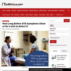 How Long Does It Take for a STD to Show Up?