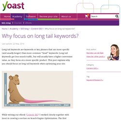 Why focus on long tail keywords?