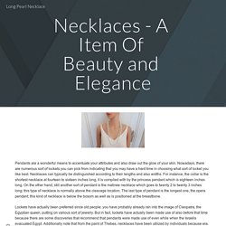 Long Pearl Necklace