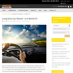 Long-term Car Rental - Is it Worth It? - MyChoize