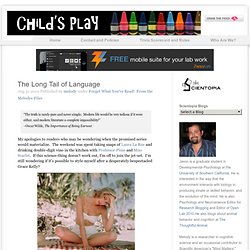 The Long Tail of Language