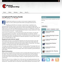 Longboard Pumping Guide