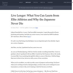 Live Longer: What You Can Learn from Elite Athletes
