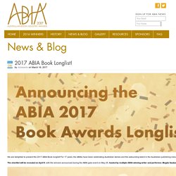 2017 ABIA Book Longlist!  - Australian Book Industry Awards