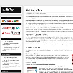 A look into LastPass
